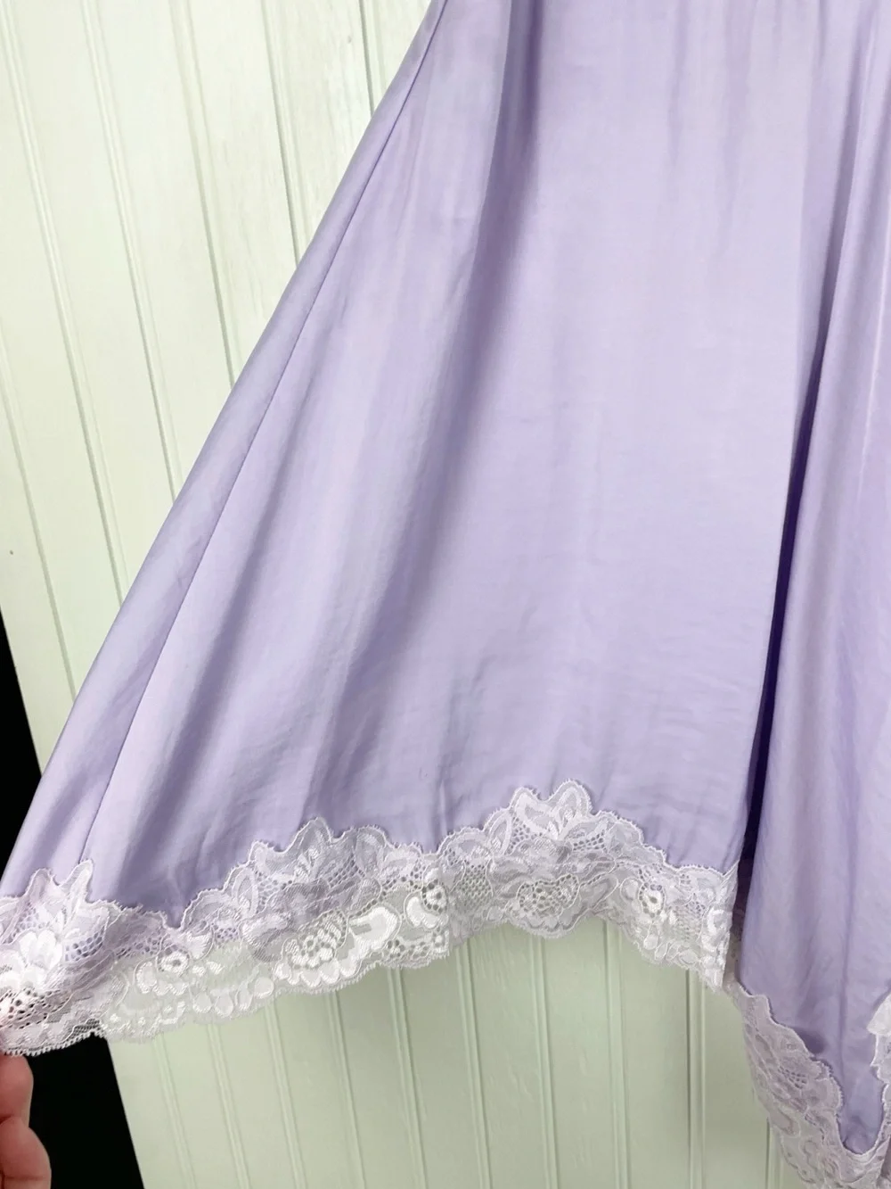 Intimately Free People Neon Nights Half Slip Lilac Skirt XS Lace Coquette Fairy